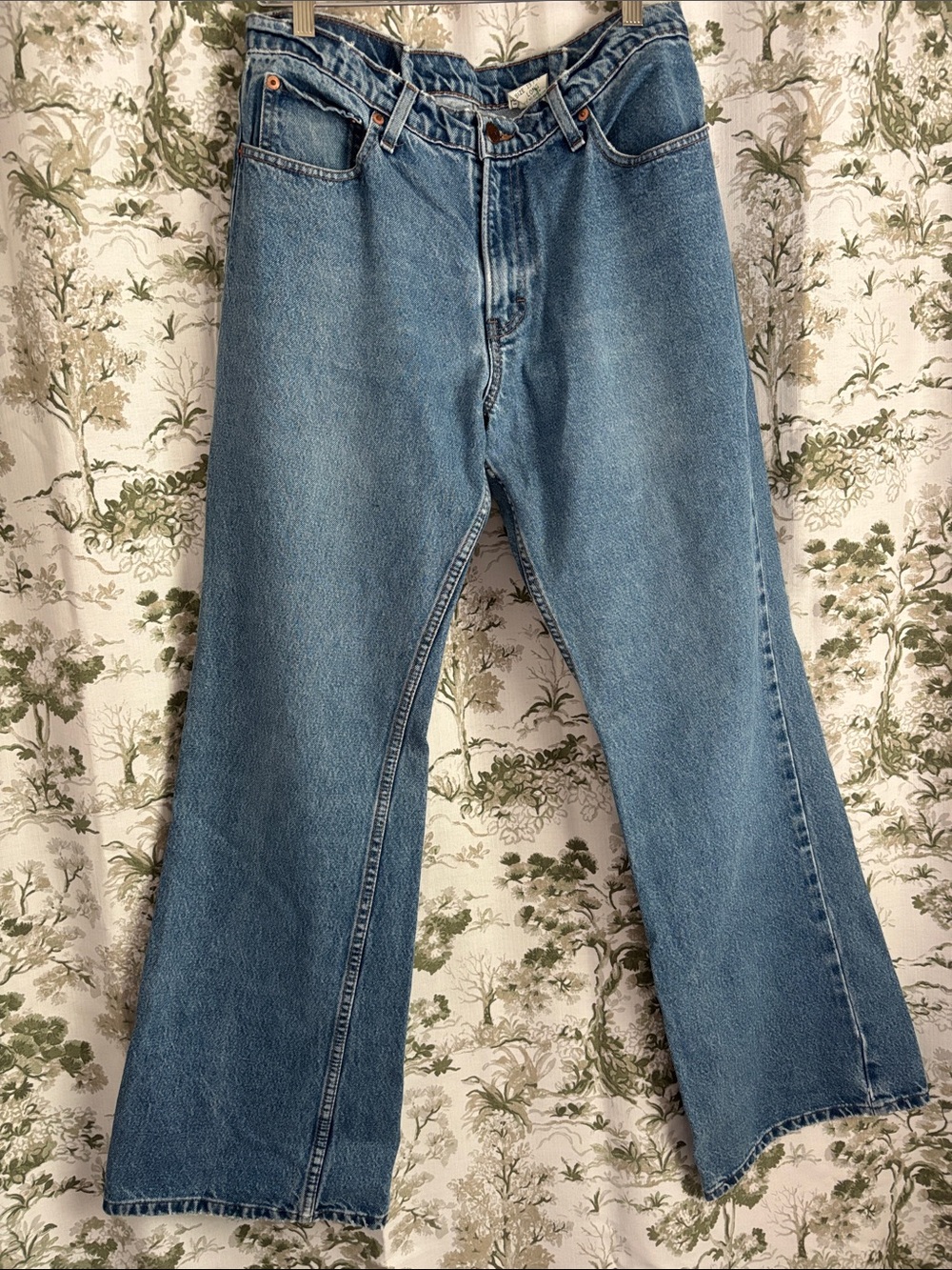 Jordache 90s Medium Blue Wide Leg Jeans